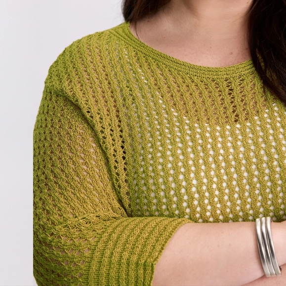 New! Laura Knit Sweater Women's Size 2X Green - Picture 5 of 16